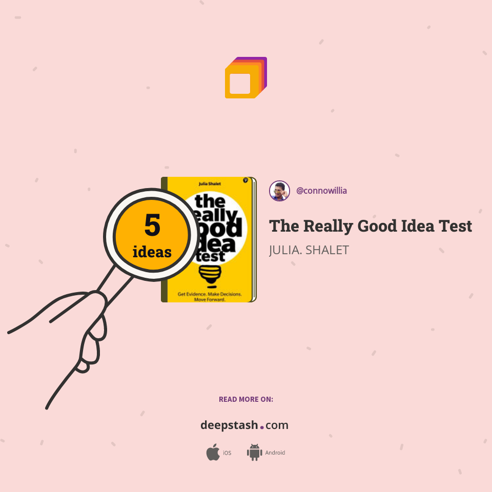 The Really Good Idea Test