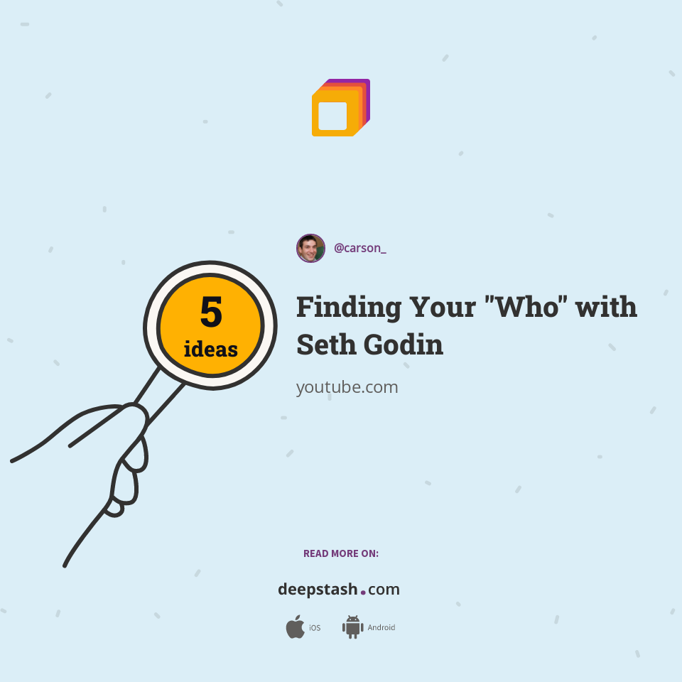 Finding Your "Who" with Seth Godin