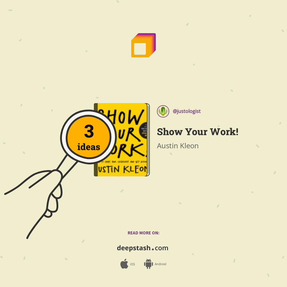 Show Your Work!