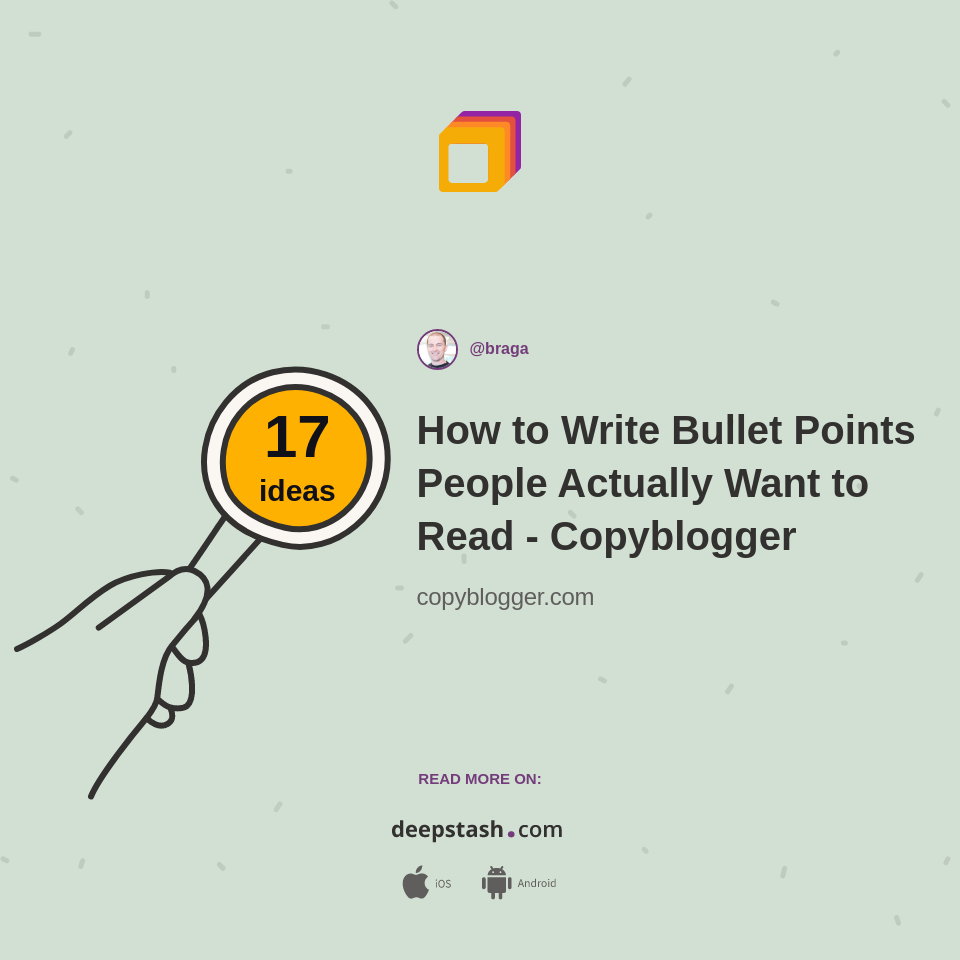 How to Write Bullet Points People Actually Want to Read - Copyblogger ...