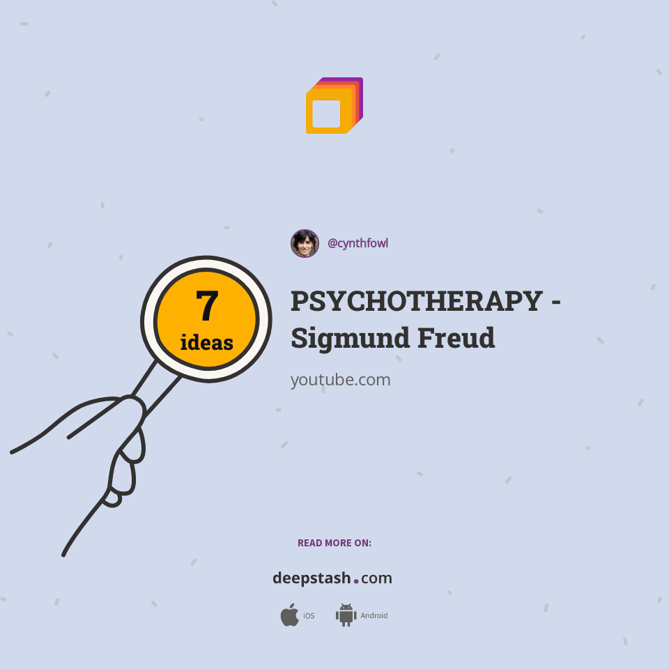 PSYCHOTHERAPY - Sigmund Freud