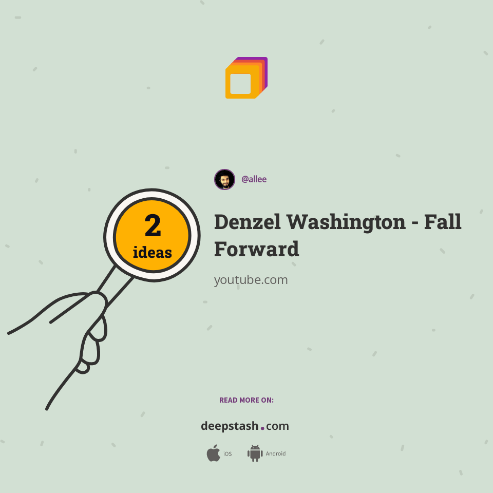 Denzel Washington - Fall Forward