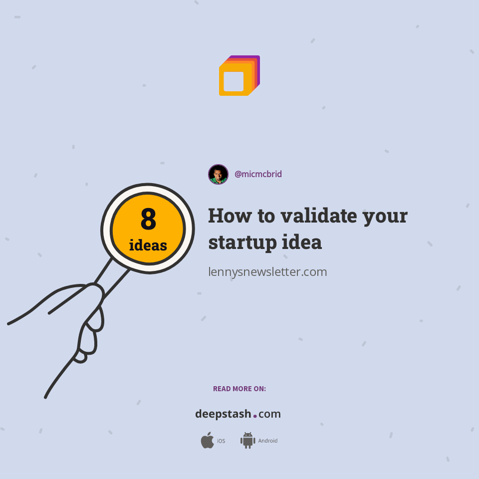 How to validate your startup idea