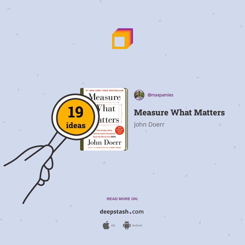 Measure What Matters