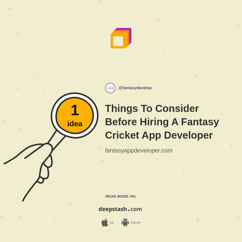 Things To Consider Before Hiring A Fantasy Cricket App Developer