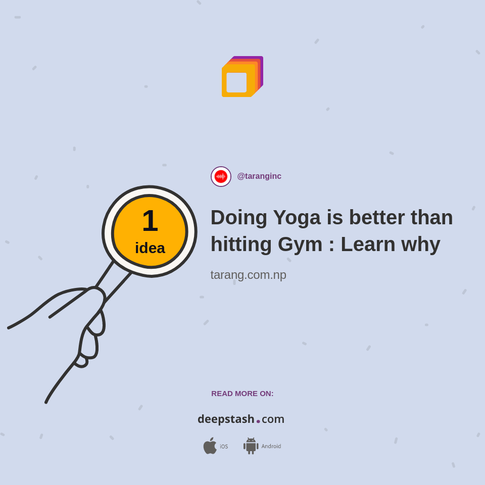 Doing Yoga is better than hitting Gym : Learn why