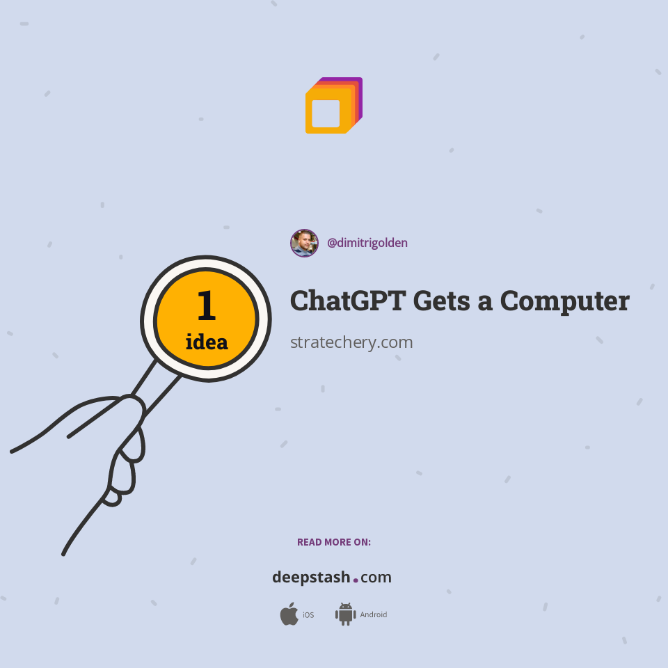 ChatGPT Gets a Computer