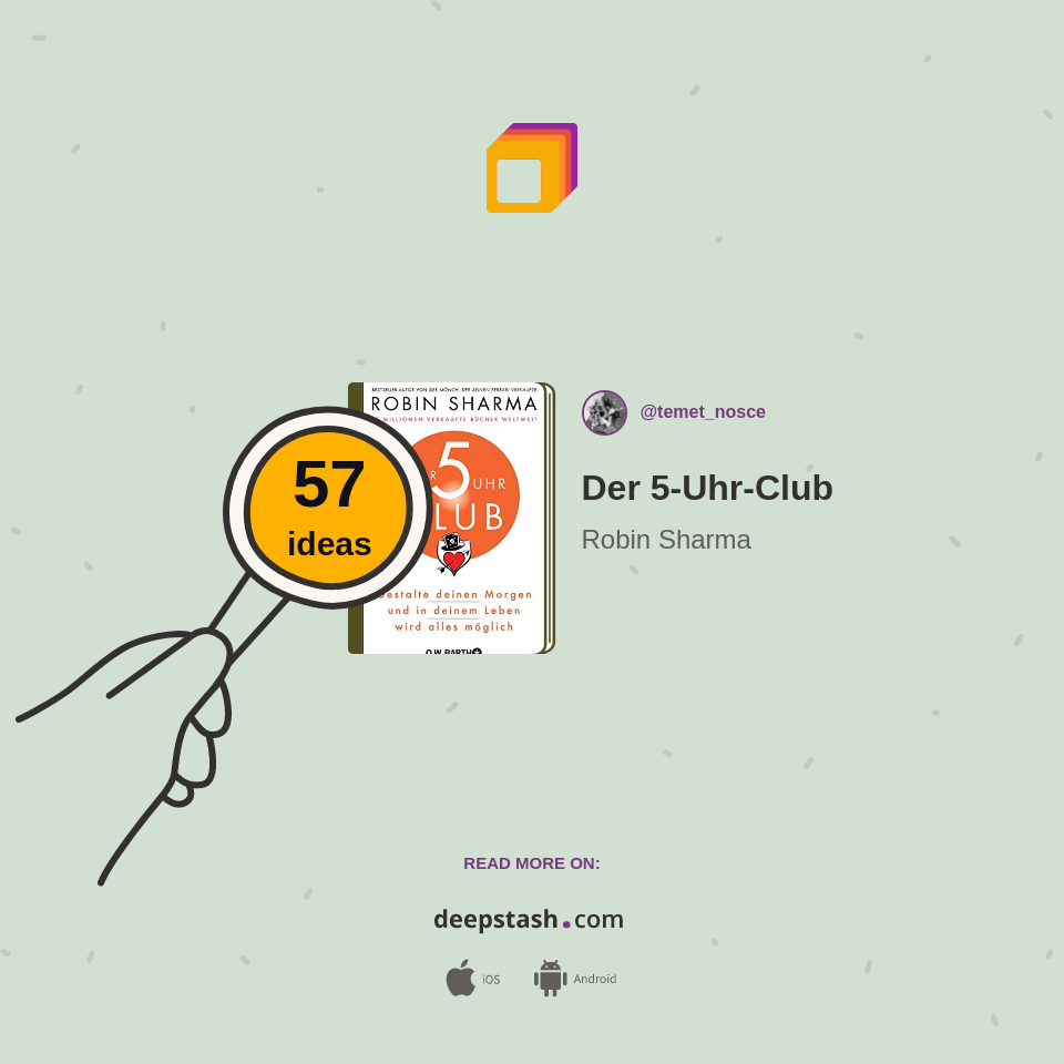 Der 5 Uhr Club Pdf Der 5-Uhr-Club - Deepstash