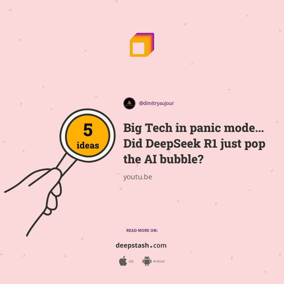 Big Tech In Panic Mode Did Deepseek R1 Just Pop The Ai Bubble Big Tech In Panic Mode Did Deepseek R1 Just Pop The Ai Bubble
