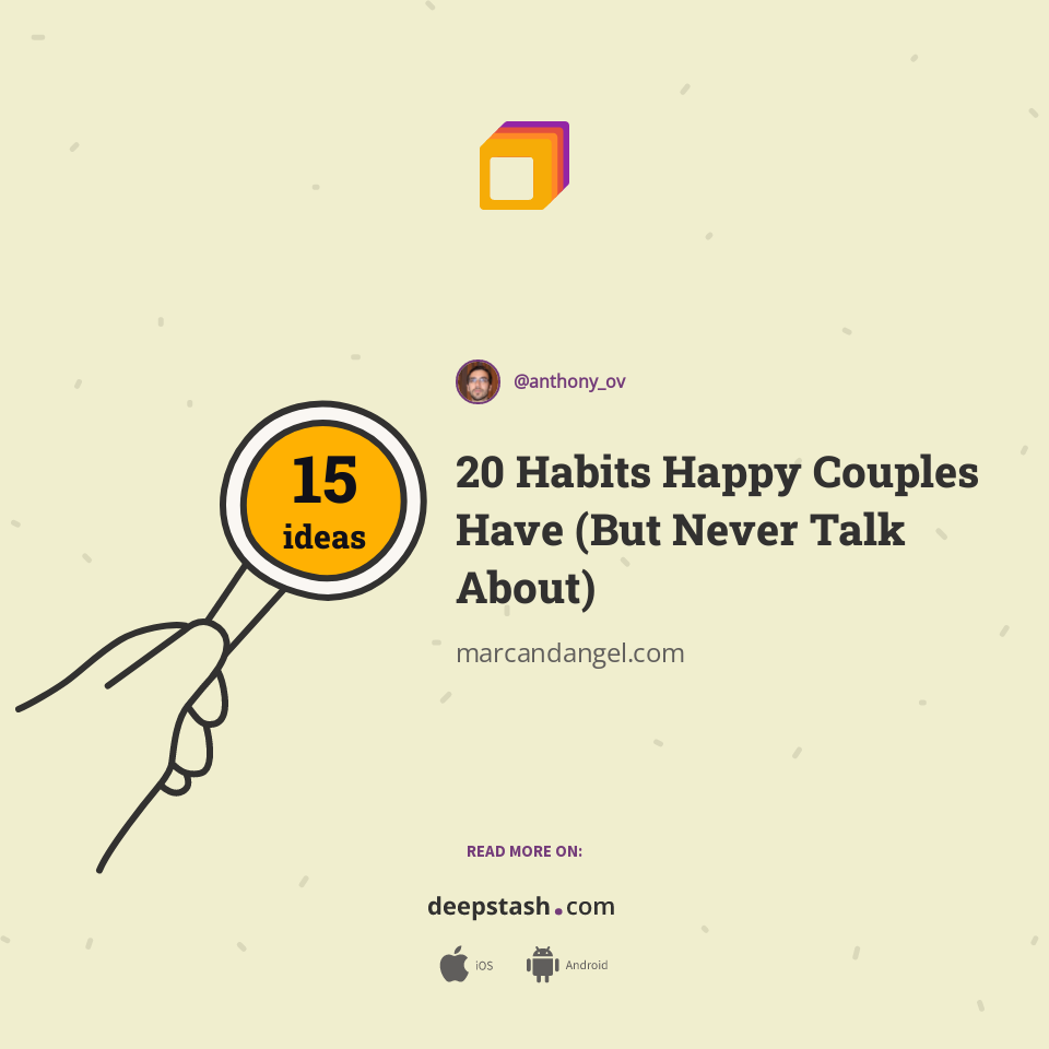 20 Habits Happy Couples Have (But Never Talk About)