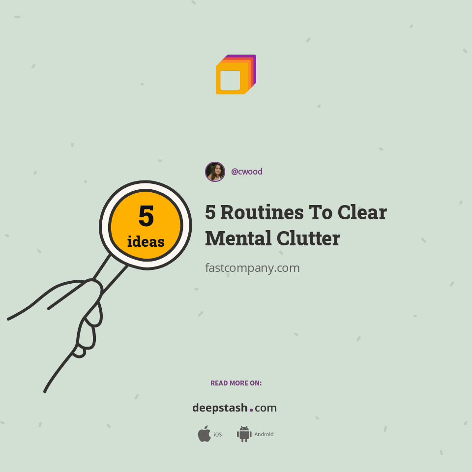 5 Routines To Clear Mental Clutter