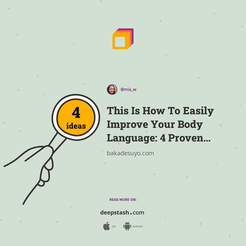 This Is How To Easily Improve Your Body Language: 4 Proven Secrets ...