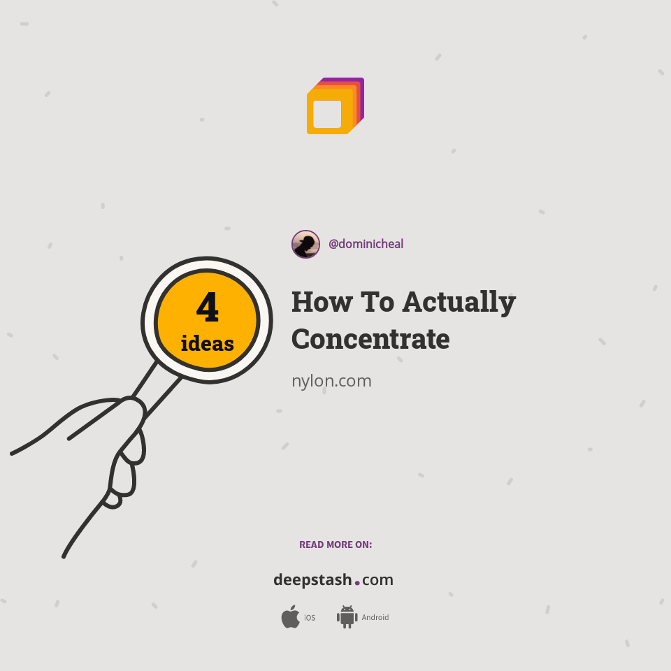 How To Actually Concentrate