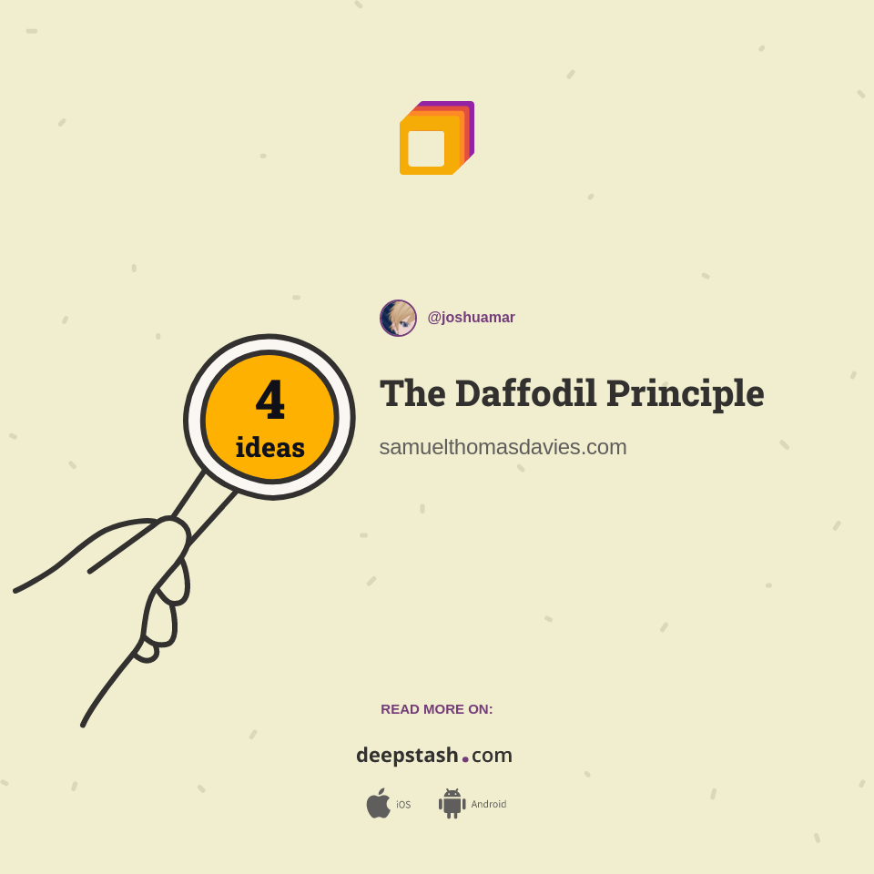 The Daffodil Principle Deepstash