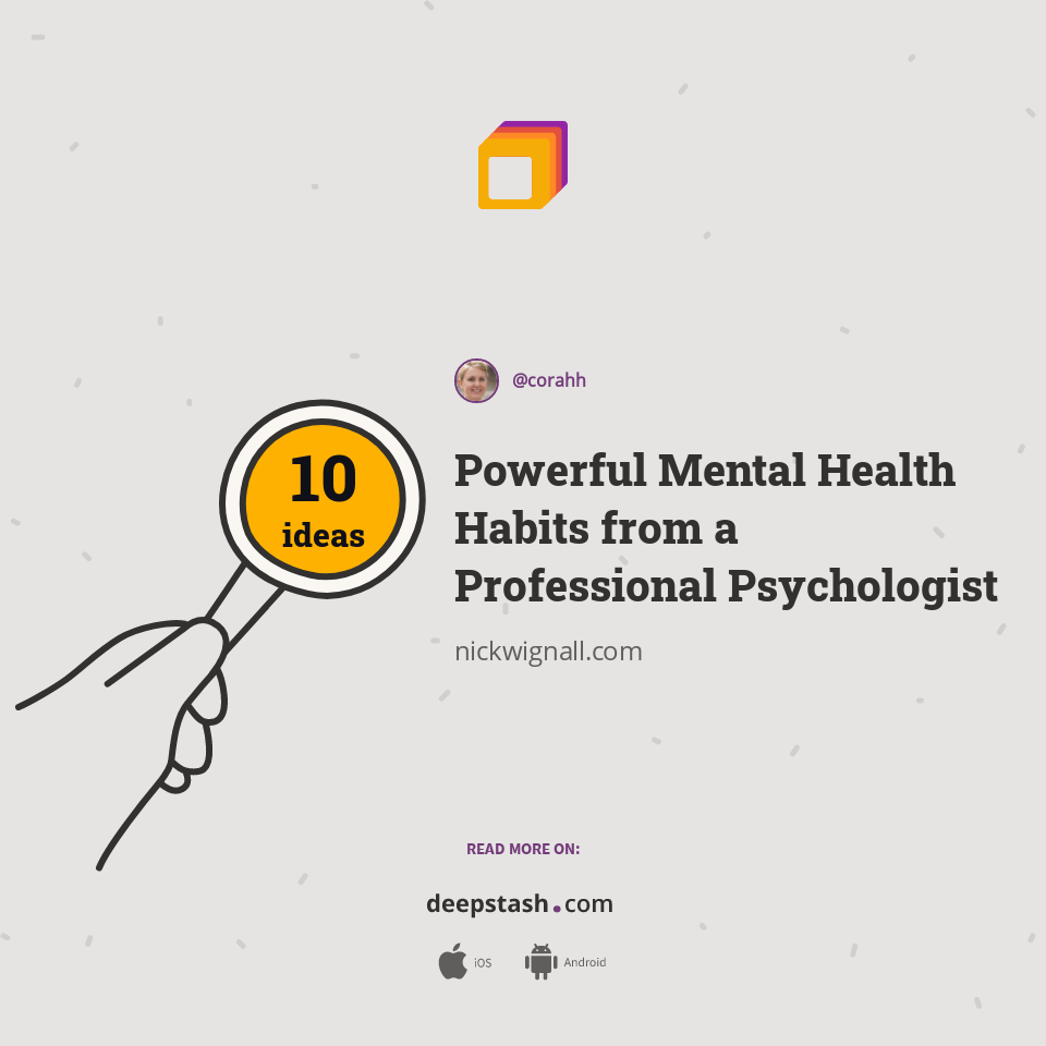Powerful Mental Health Habits from a Professional Psychologist