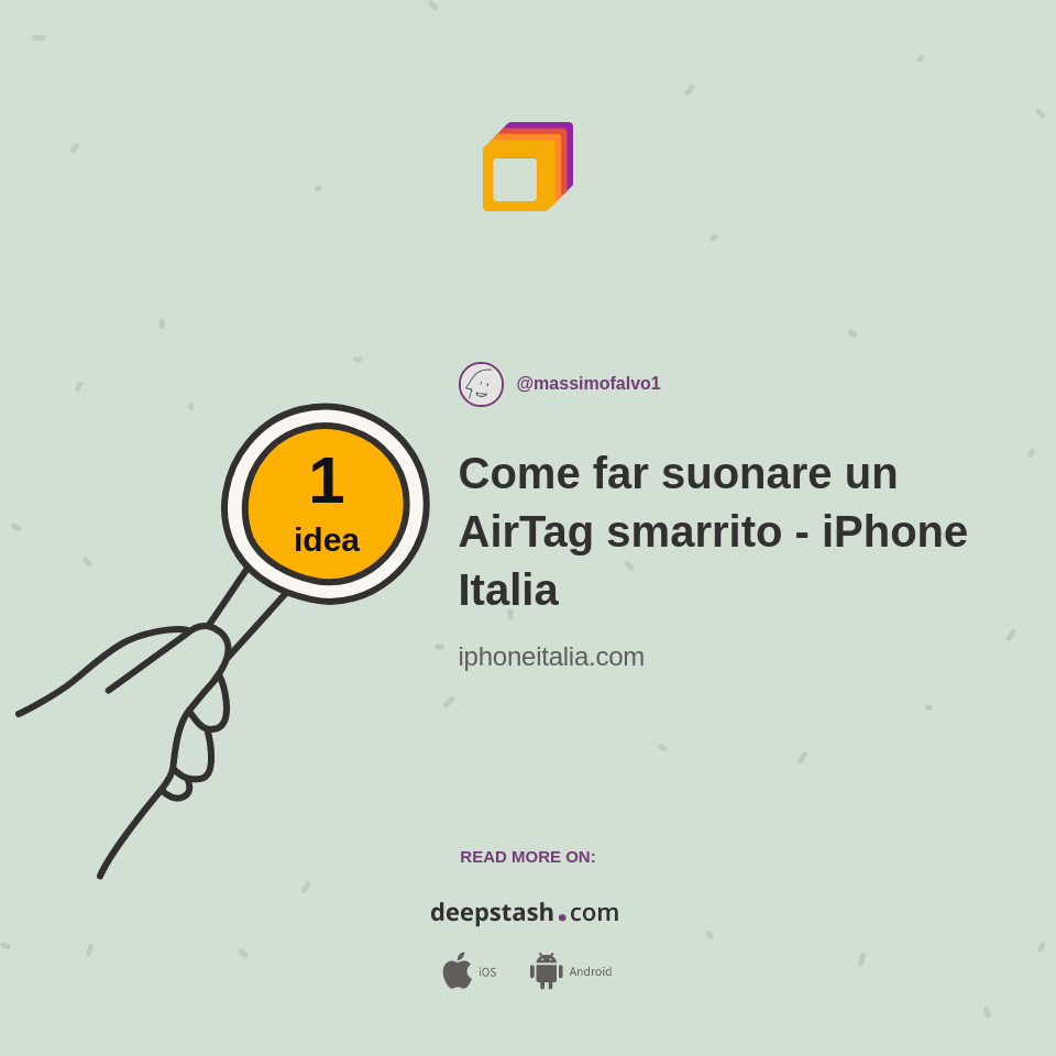 Come far suonare un AirTag smarrito iPhone Italia Deepstash