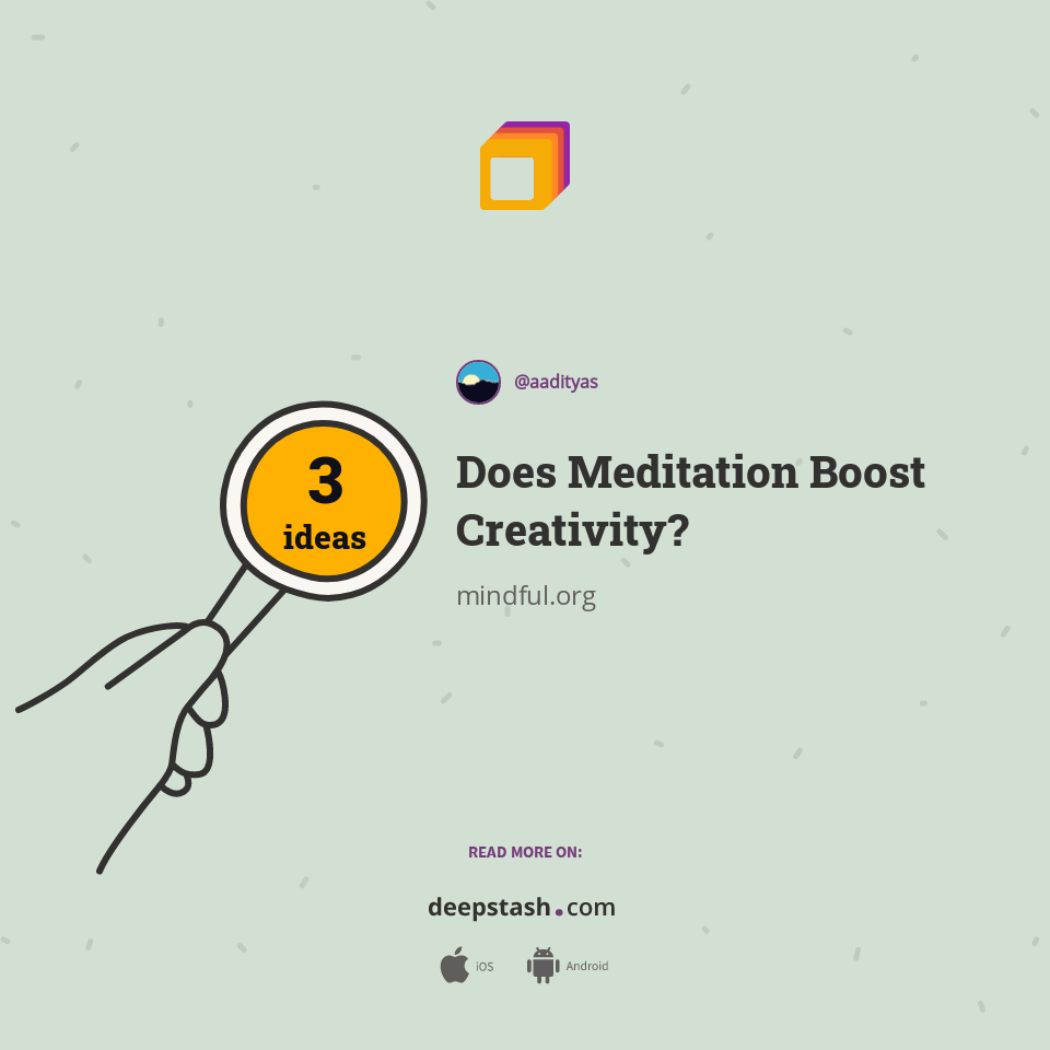 Does Meditation Boost Creativity?