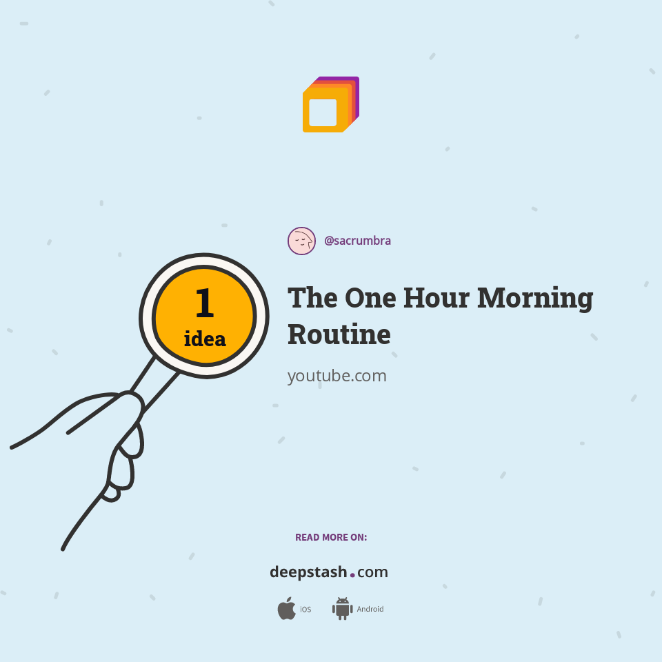 The One Hour Morning Routine