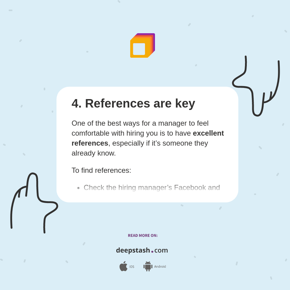 4. References are key - Deepstash