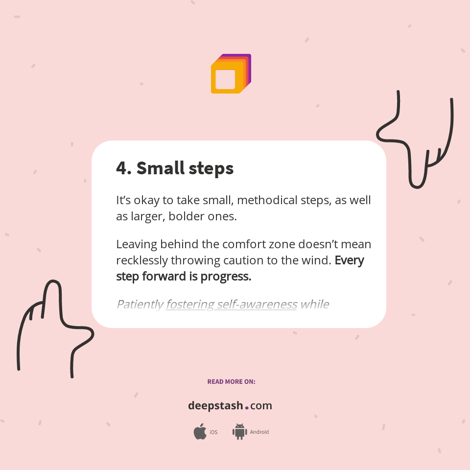 4. Small steps - Deepstash