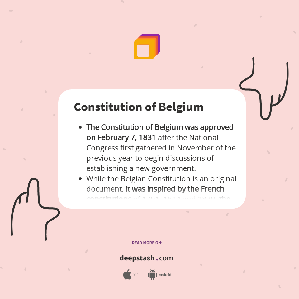 Constitution of Belgium Deepstash