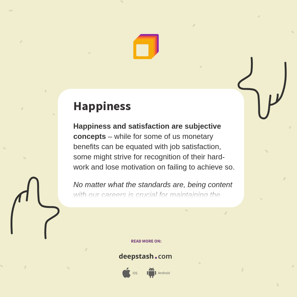 Happiness Deepstash