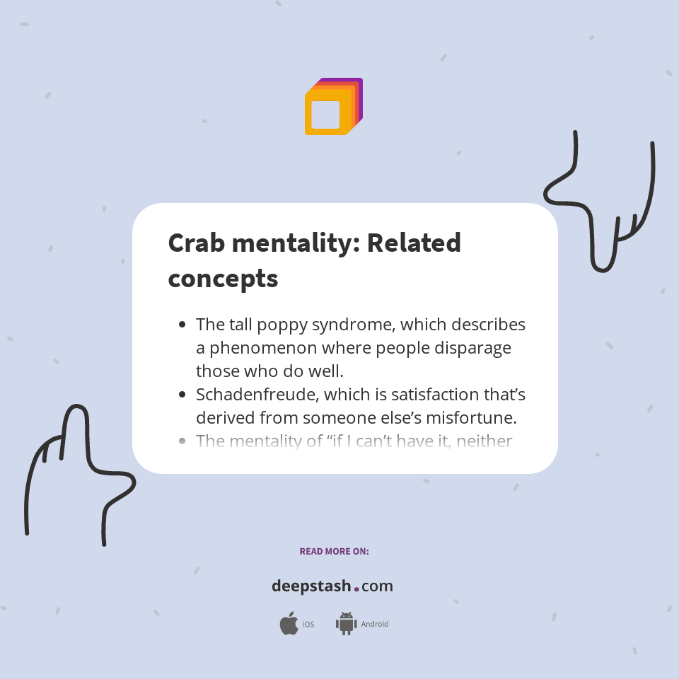 Crab mentality Related concepts Deepstash