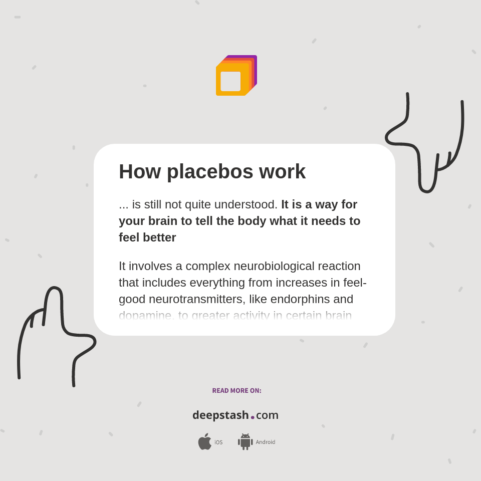 How placebos work Deepstash
