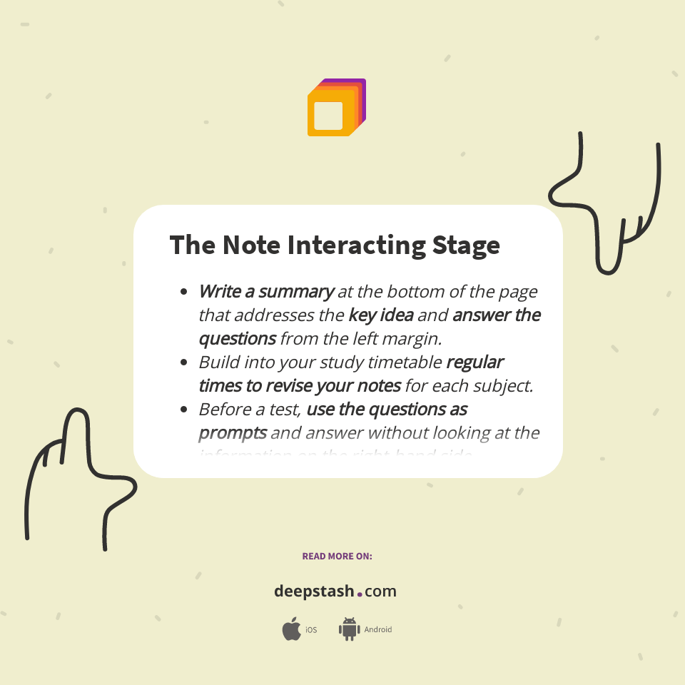 The Note Interacting Stage - Deepstash