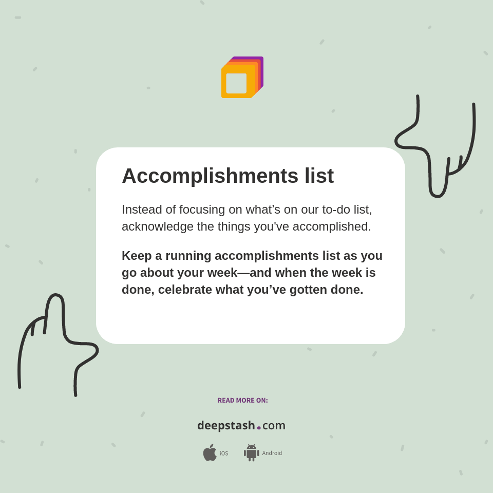Accomplishments list - Deepstash