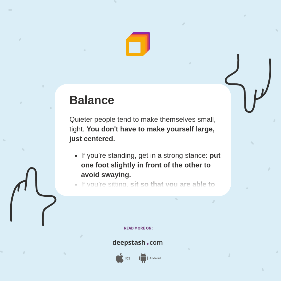 Balance - Deepstash