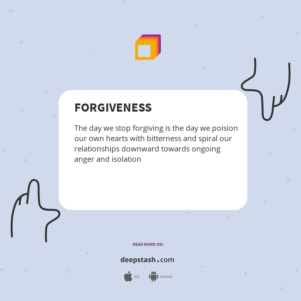 Forgiveness Deepstash