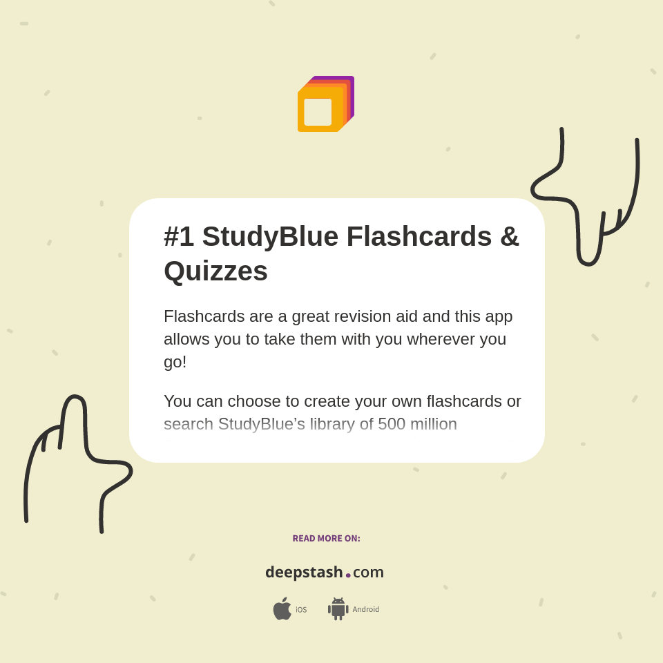 1 StudyBlue Flashcards & Quizzes Deepstash