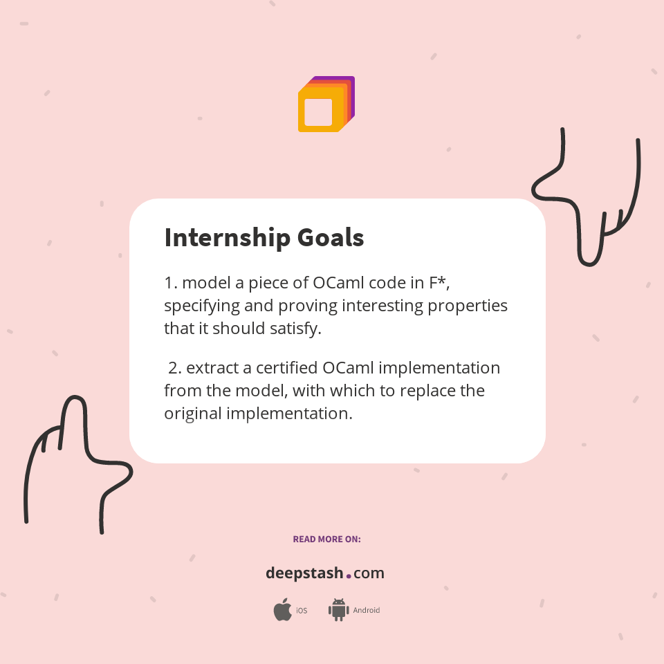 Internship Goals Deepstash
