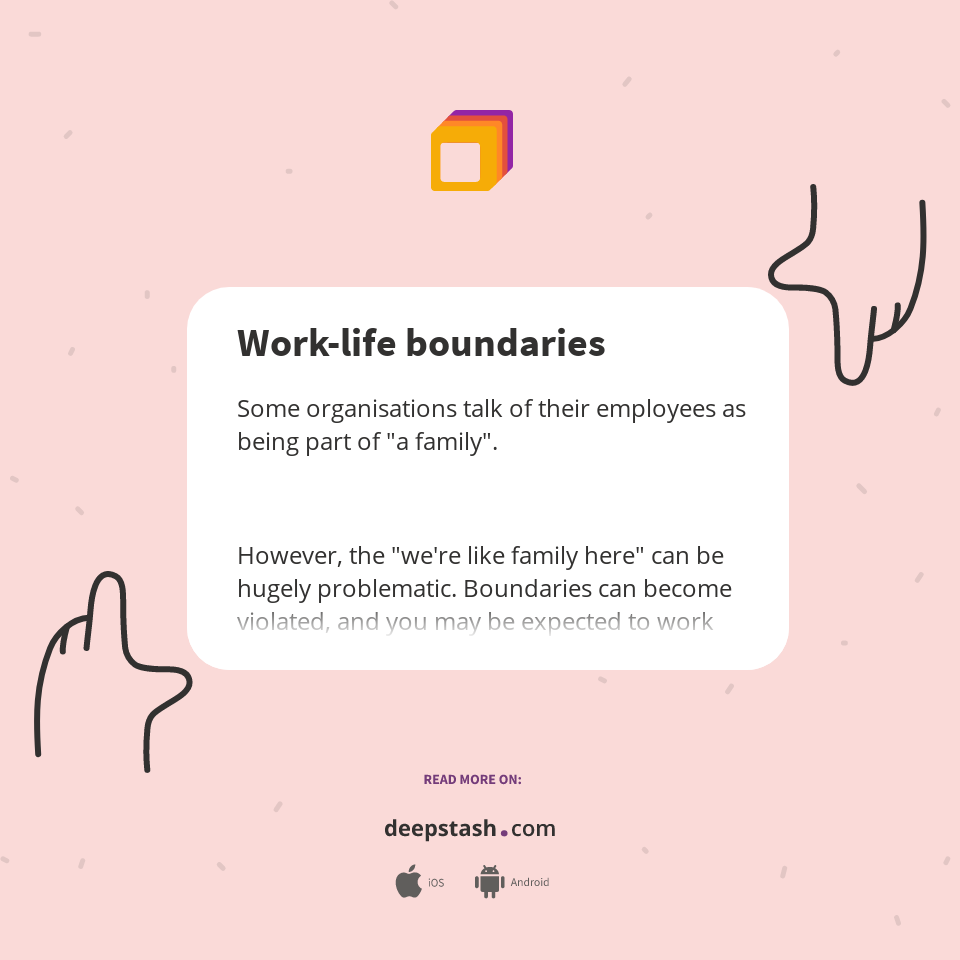 Work-life boundaries - Deepstash