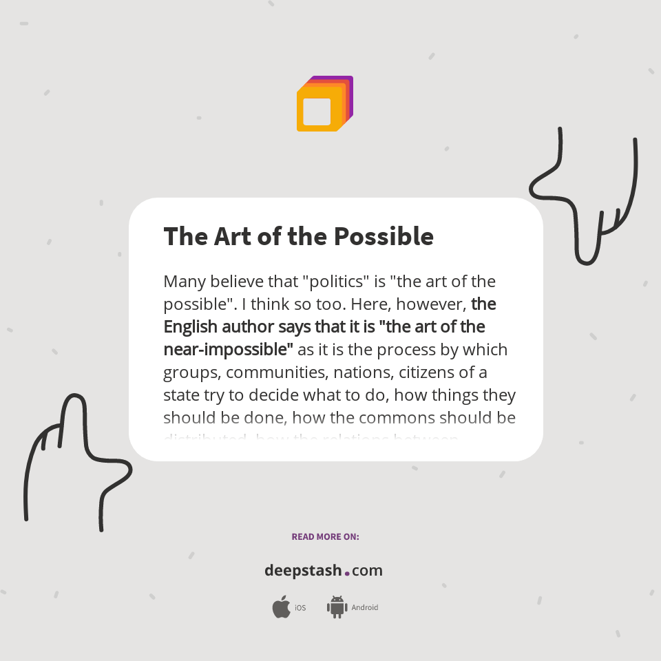 The Art of the Possible Deepstash