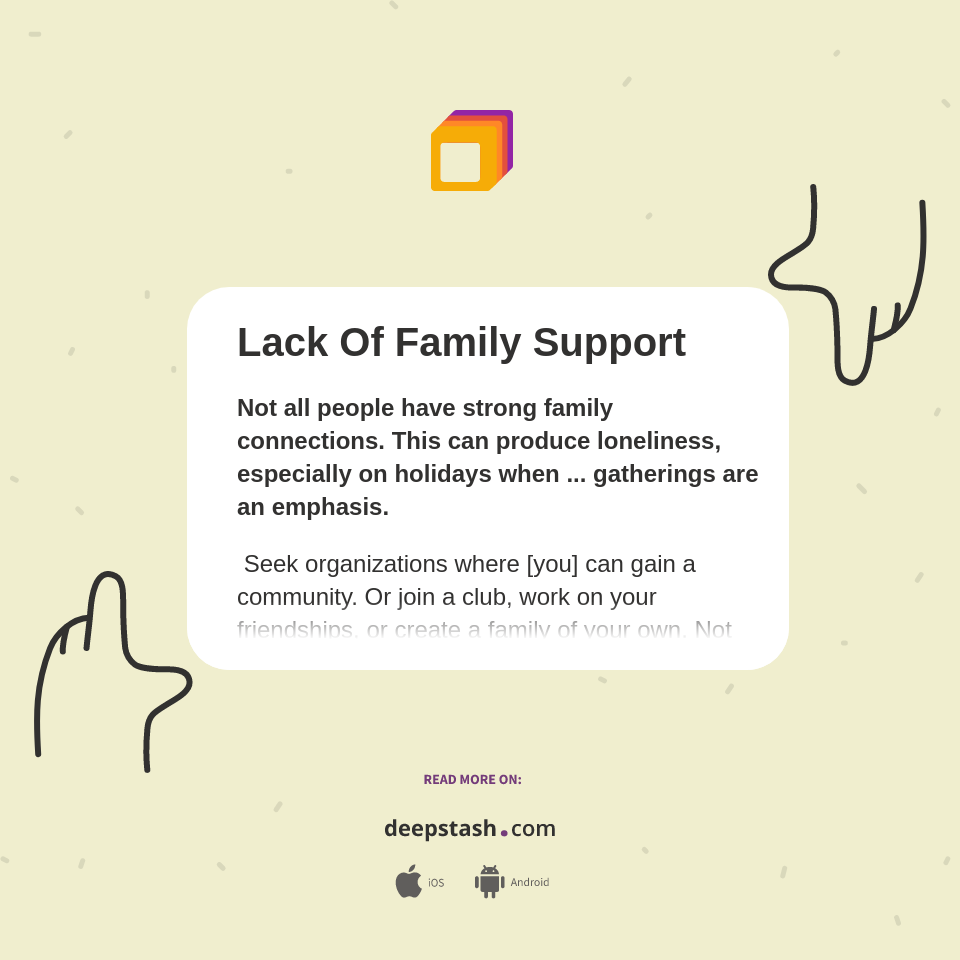 Lack Of Family Support Deepstash