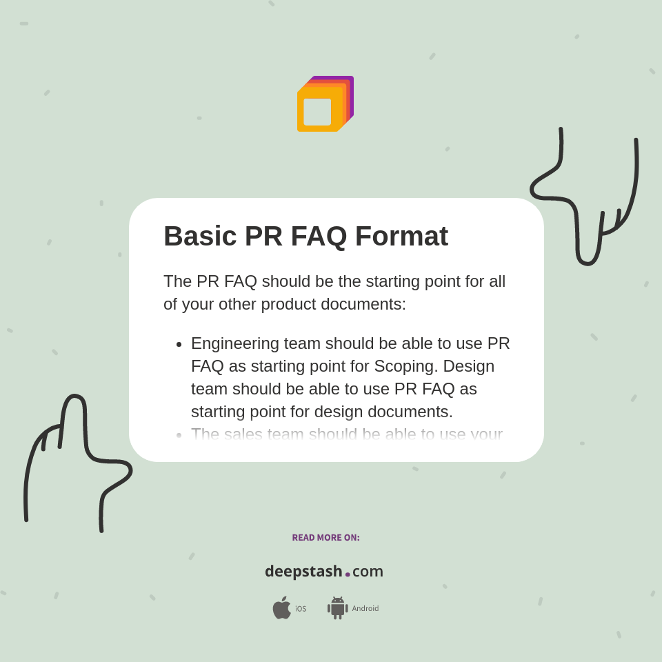 Basic PR FAQ Format - Deepstash
