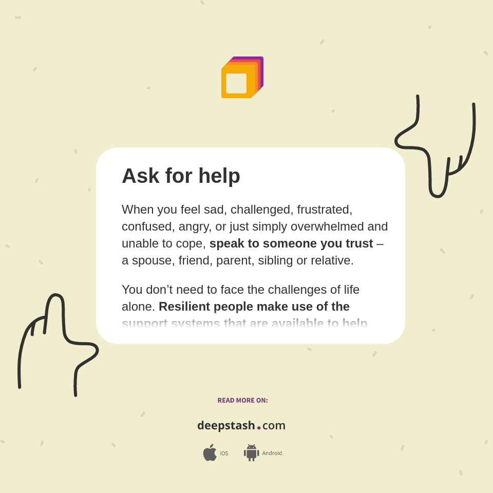 Ask for help - Deepstash