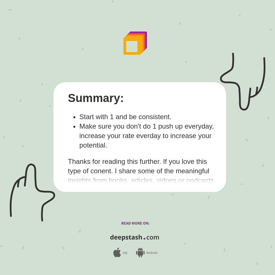 Summary: - Deepstash