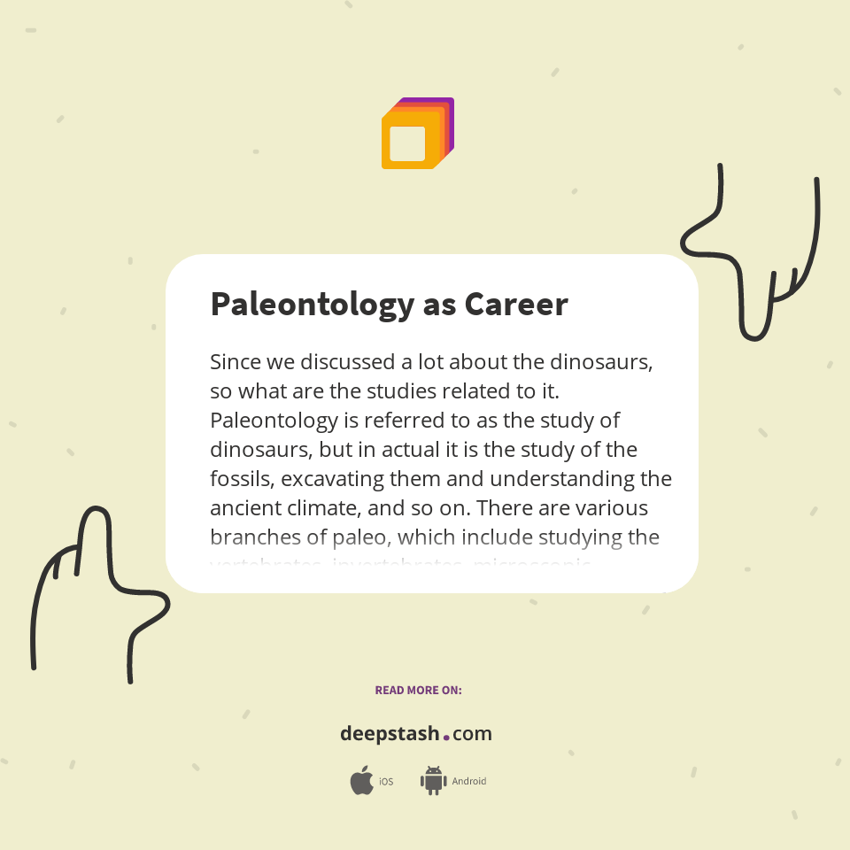 Paleontology as Career Deepstash