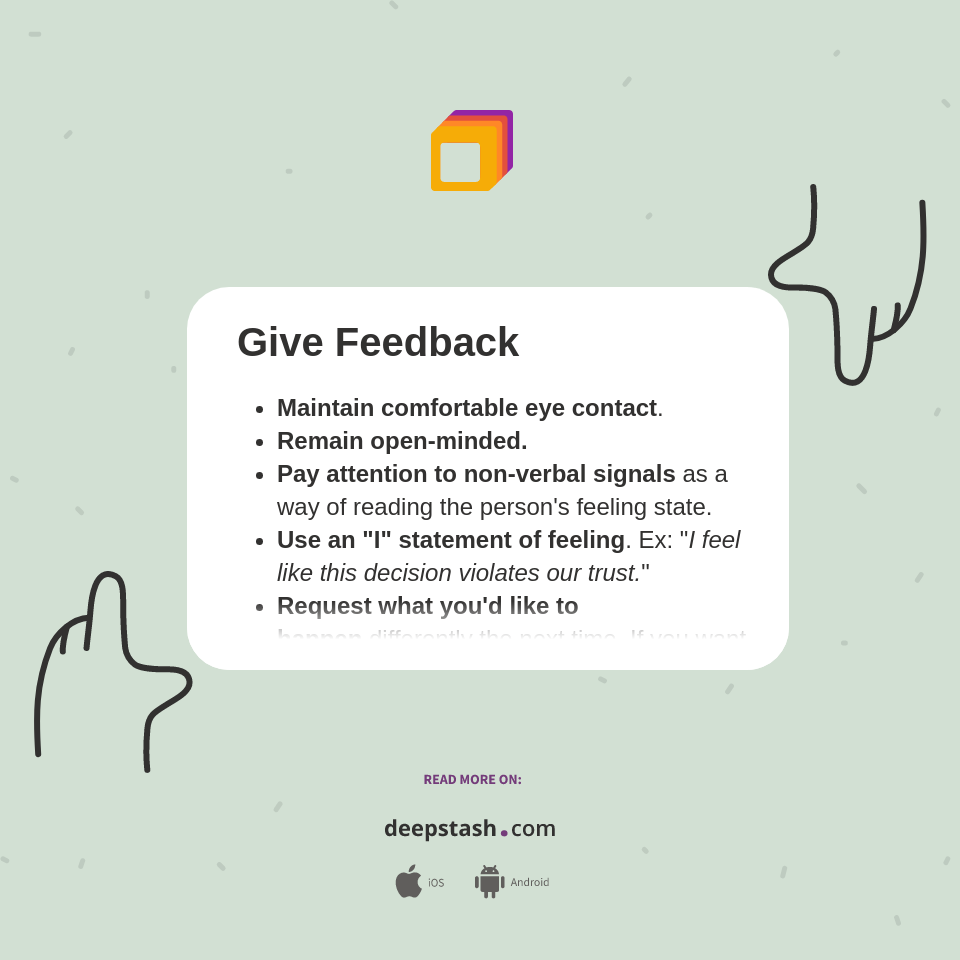 Give Feedback - Deepstash