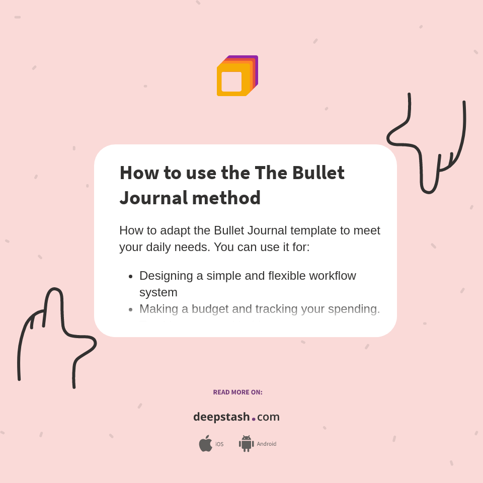 Method 1234 How to use the The Bullet Journal method - Deepstash