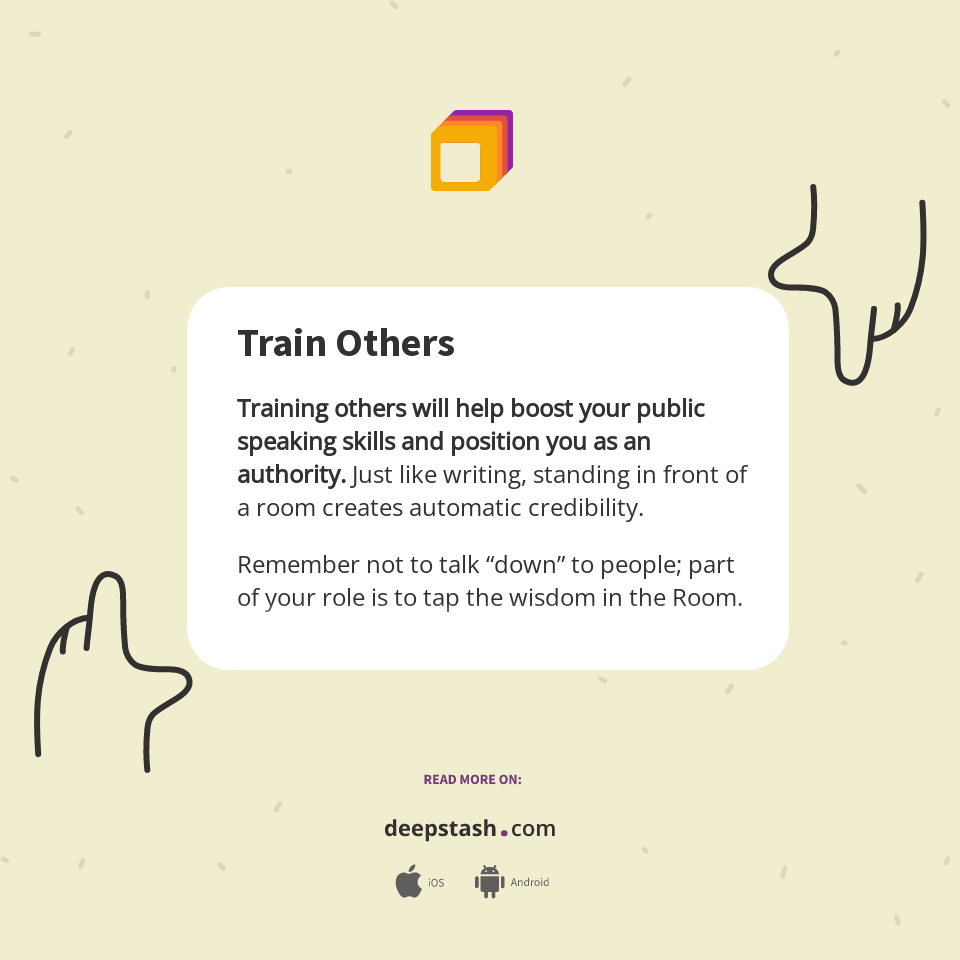 Train Others - Deepstash