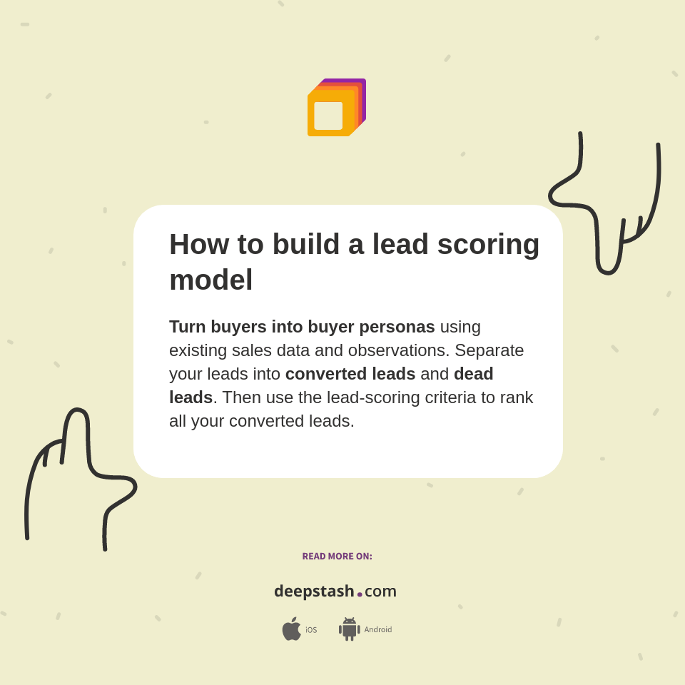 How to build a lead scoring model - Deepstash