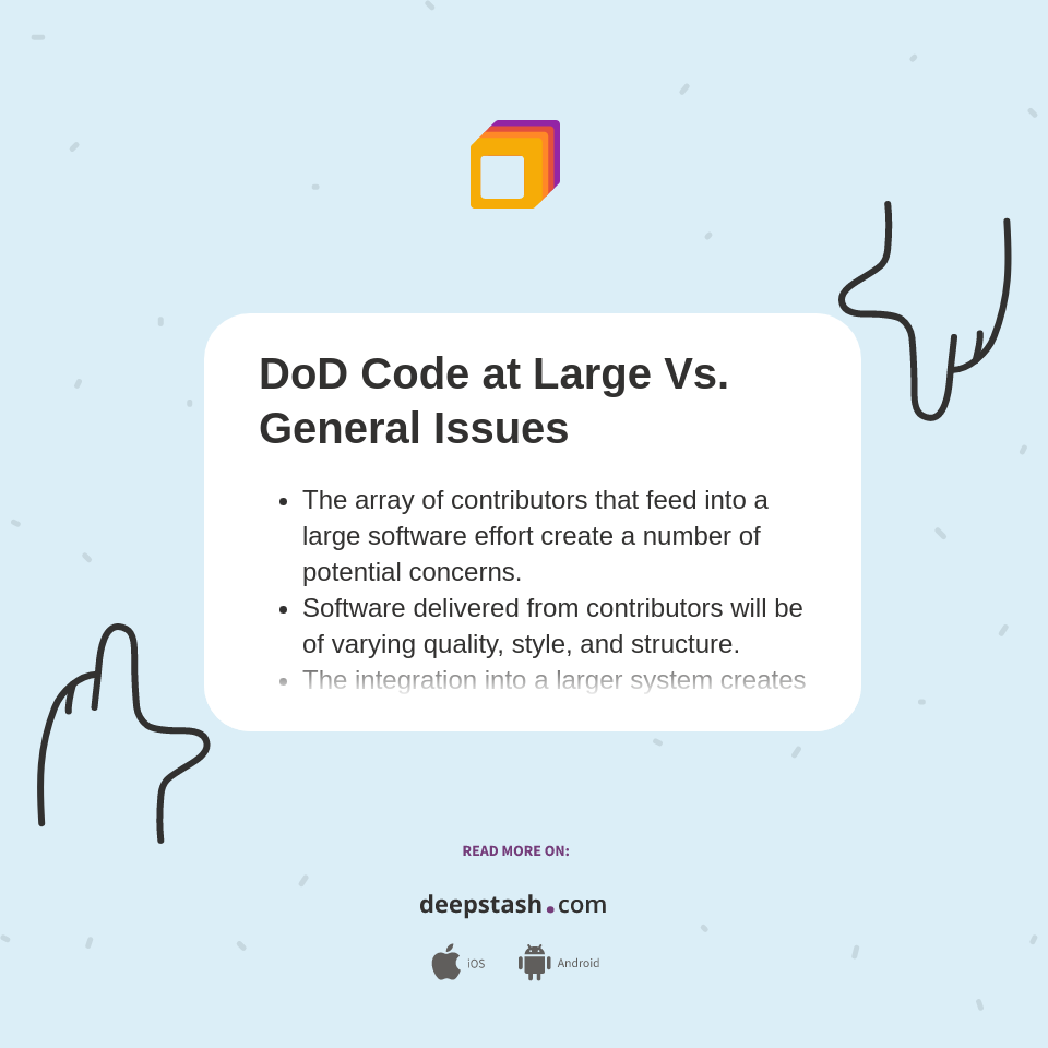 Code Base Dod DoD Code at Large Vs. General Issues - Deepstash