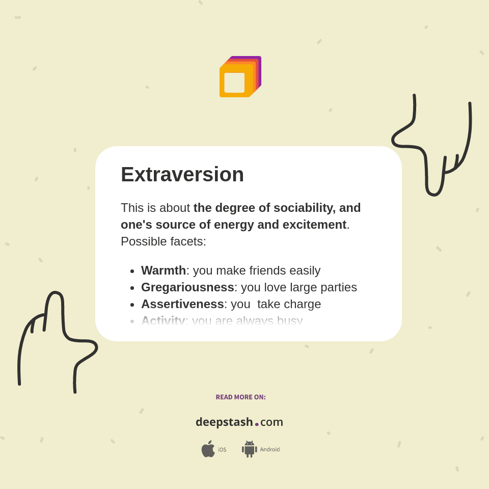 Extraversion Deepstash