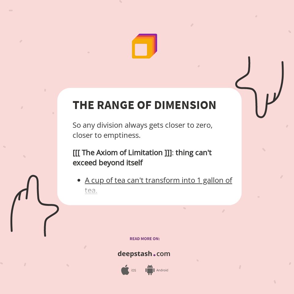 THE RANGE OF DIMENSION Deepstash