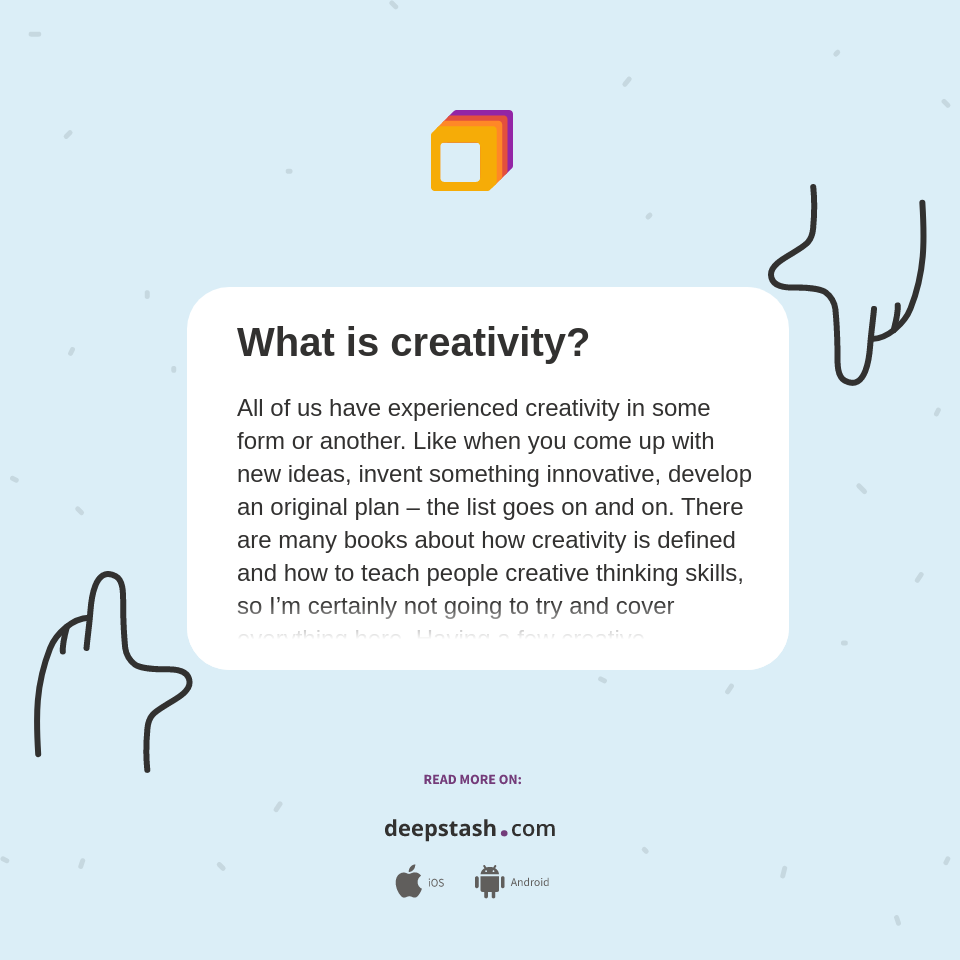 What Is Creativity Deepstash