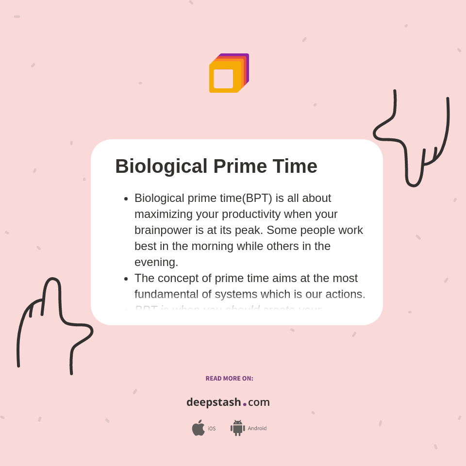 Biological Prime Time Deepstash